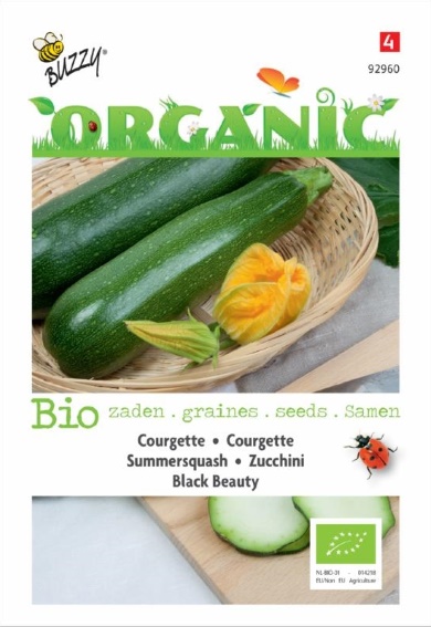Zucchini Black Beauty BIO (Cucurbita) 14 seeds BU